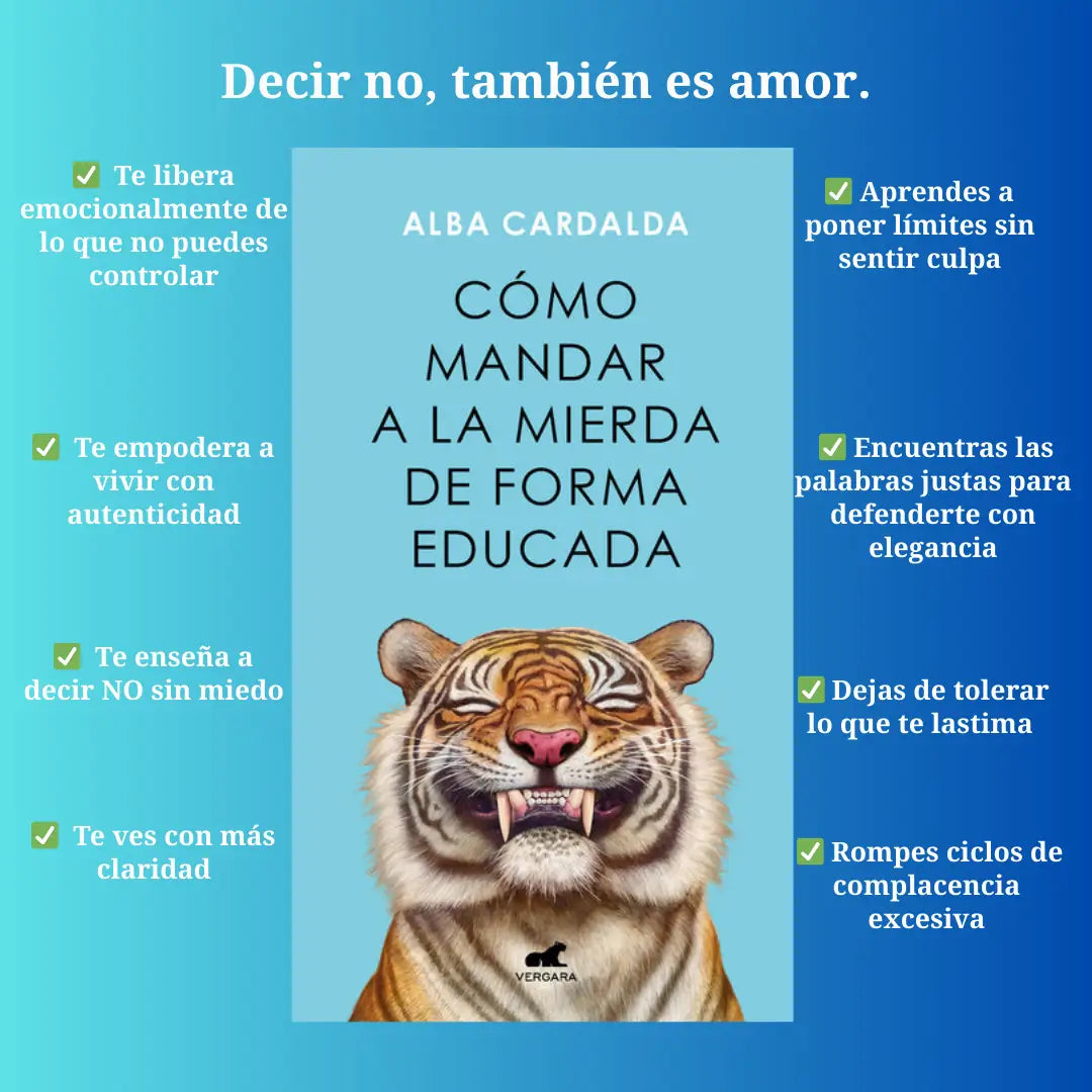 🎁🎀Llevate ambos libros Alba Cardalba: Cómo Mandar a la Mierda + Cómo Dejar de Ser Tu Peor Enemigo + Y recibe gratis 50 Cápsulas de Amor Propio 🎁