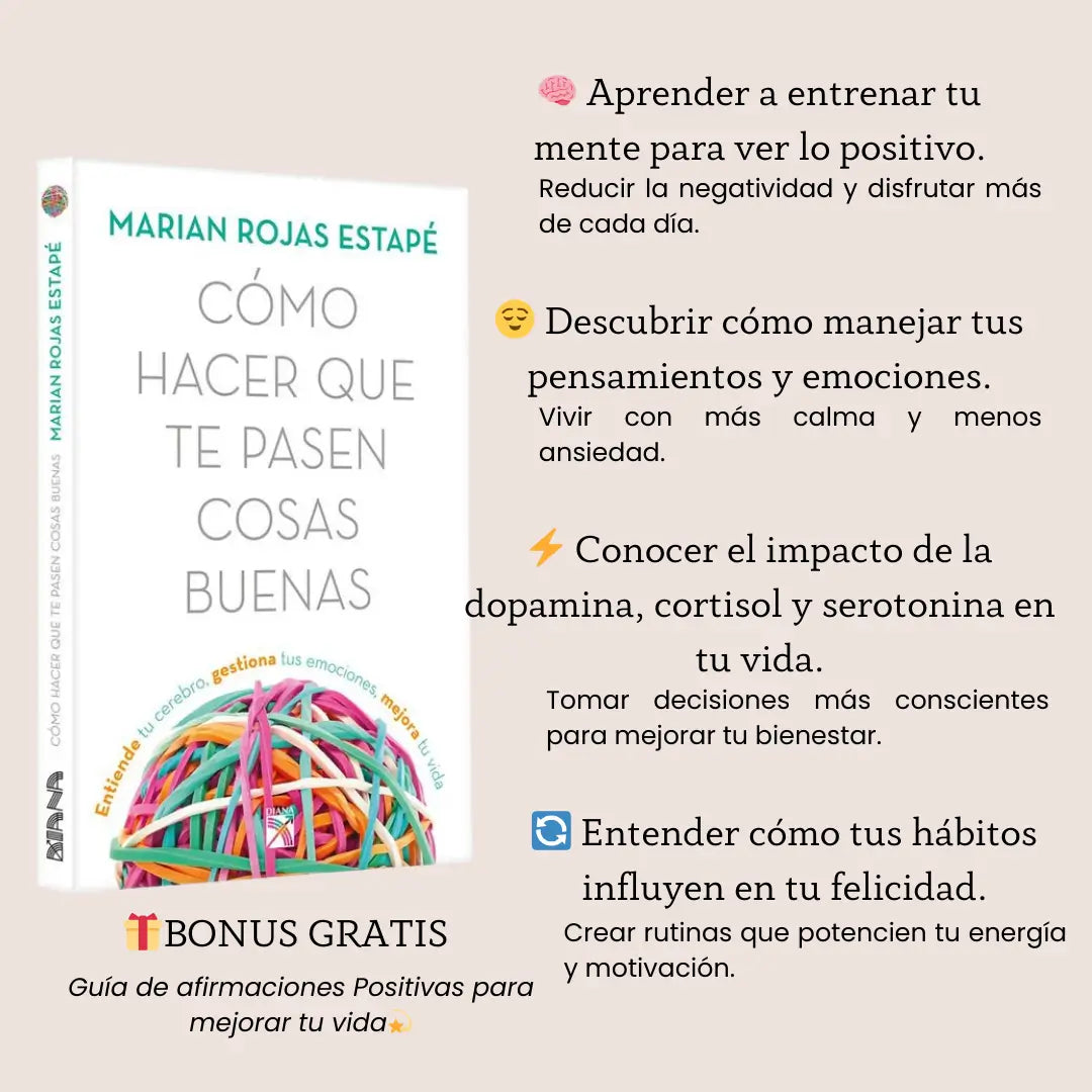 Libro encuentra tu persona vitamina 🎁 Gratis Como Hacer Que Te Pasen Cosas Buenas 🎁 Bonus adicional Guía de afirmaciones positivas