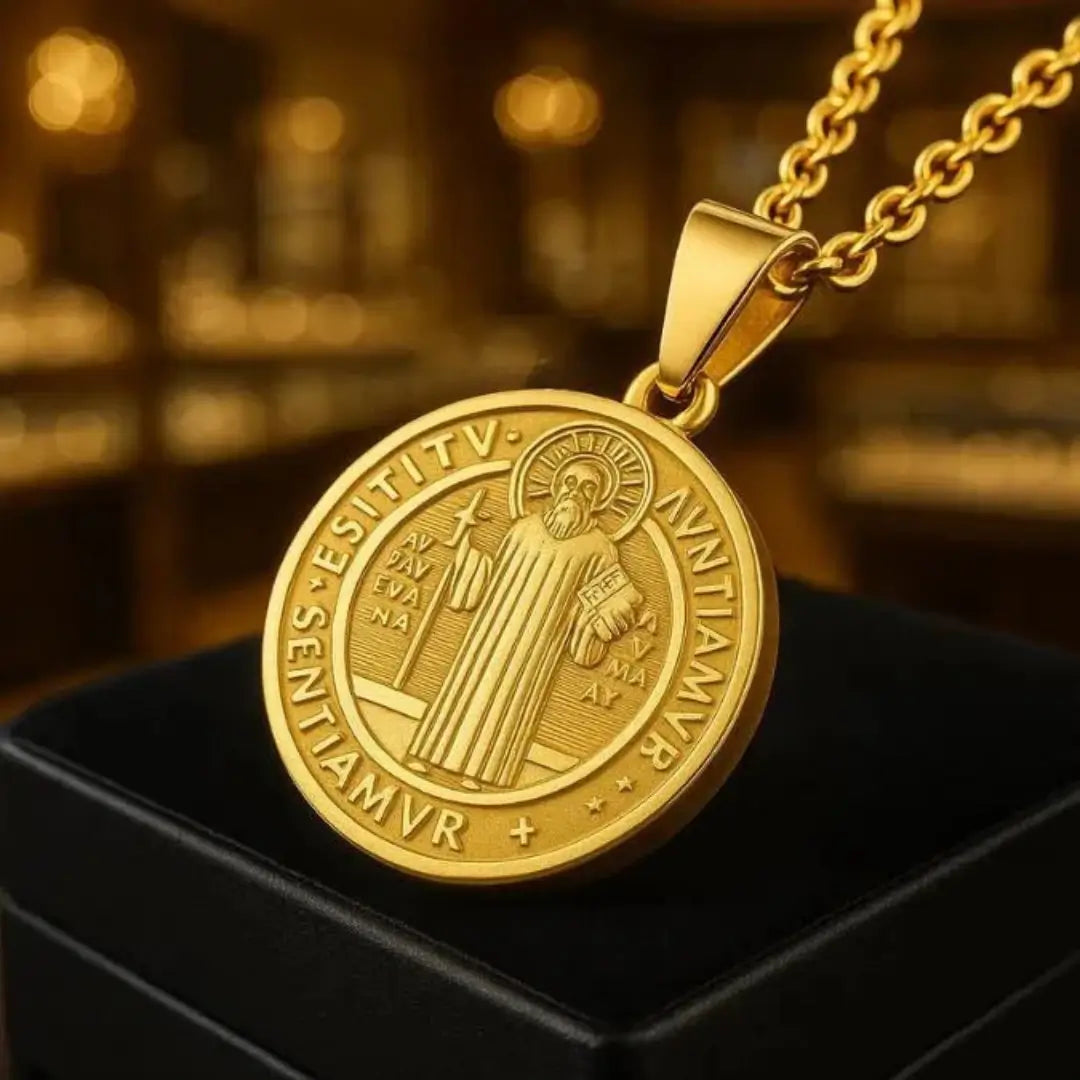 Cadena San Benito de Protección espiritual – 🎁 Regalo Anillo de San Benito