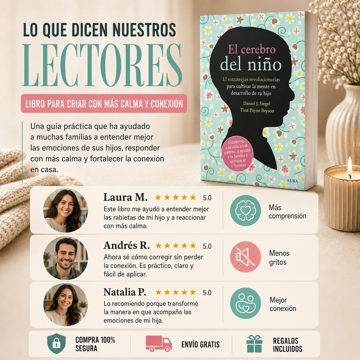 🧠 El Cerebro del Niño: Guía para Criar con Calma ✨ + E-Book + 2 Separadores + 1 Resaltador GRATIS 🎁📚