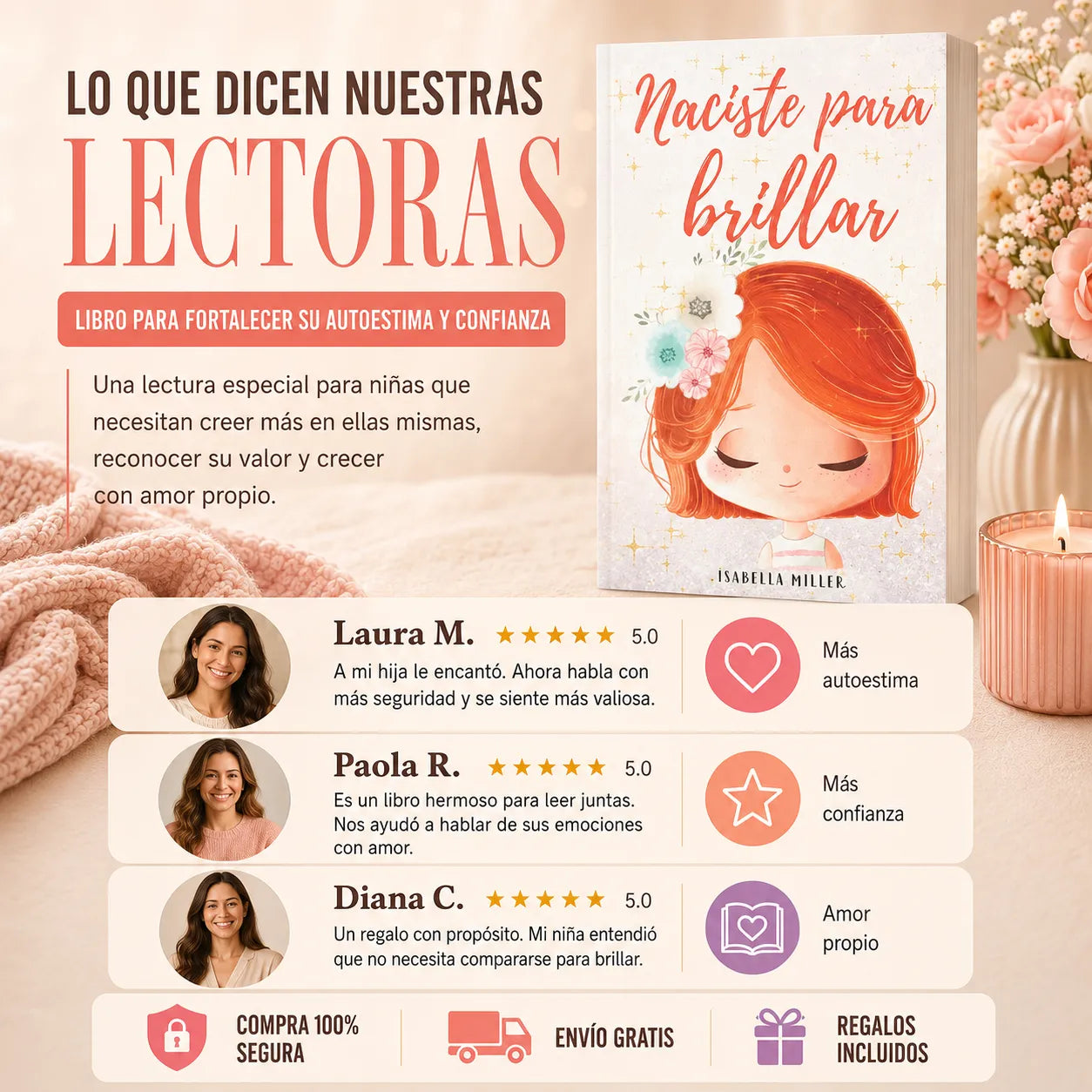Naciste para Brillar 💕 Libro físico + E-book 🎁 + 2 Separadores 🔖 + Resaltador 🖍️