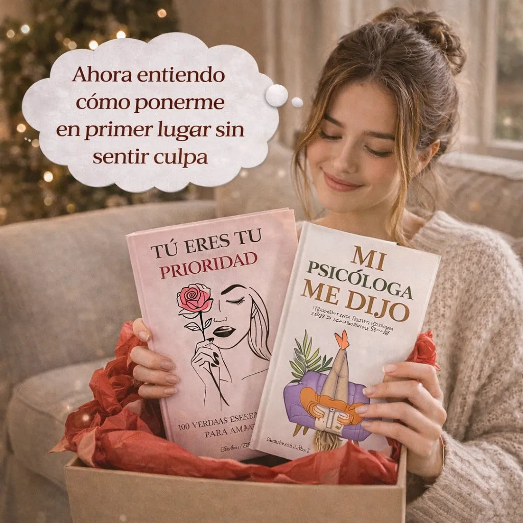 El Regalo que Toda Mujer Necesita 🎁 Combo Amor Propio con Envío Gratis. Tú eres tu prioridad + Mi psicóloga me dijo 💖 2 Libros por el Precio de 1