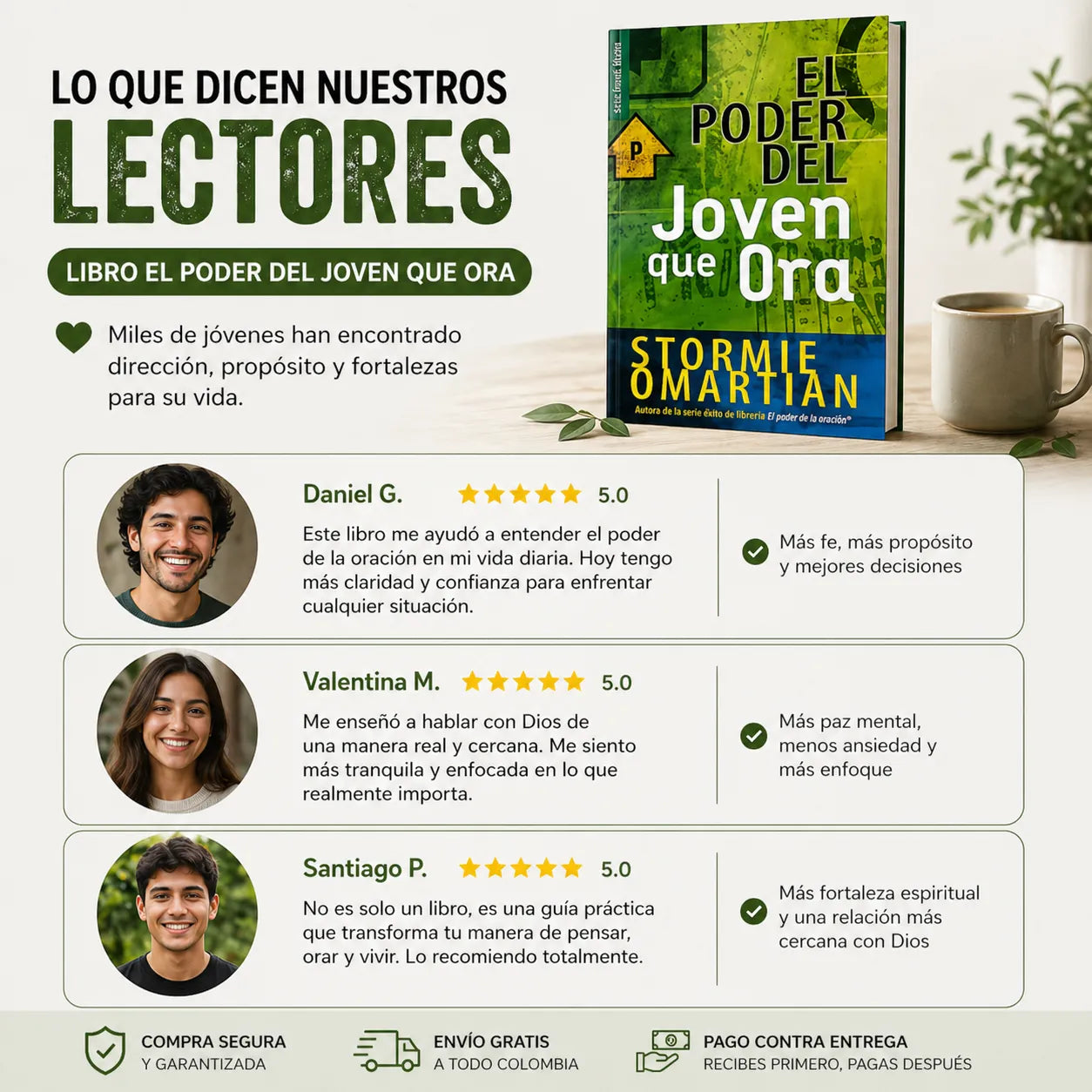 Cambia tu Vida Desde Hoy 🙏 | El Poder del Joven que Ora + Ebook GRATIS 📕 + 2 Separadores + Marcador 🖍️
