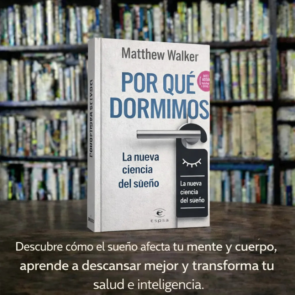 📘 Libro “Por qué dormimos” + E-Book GRATIS 🎁 + 2 Separadores ✨ + 1 Resaltador 🖍️