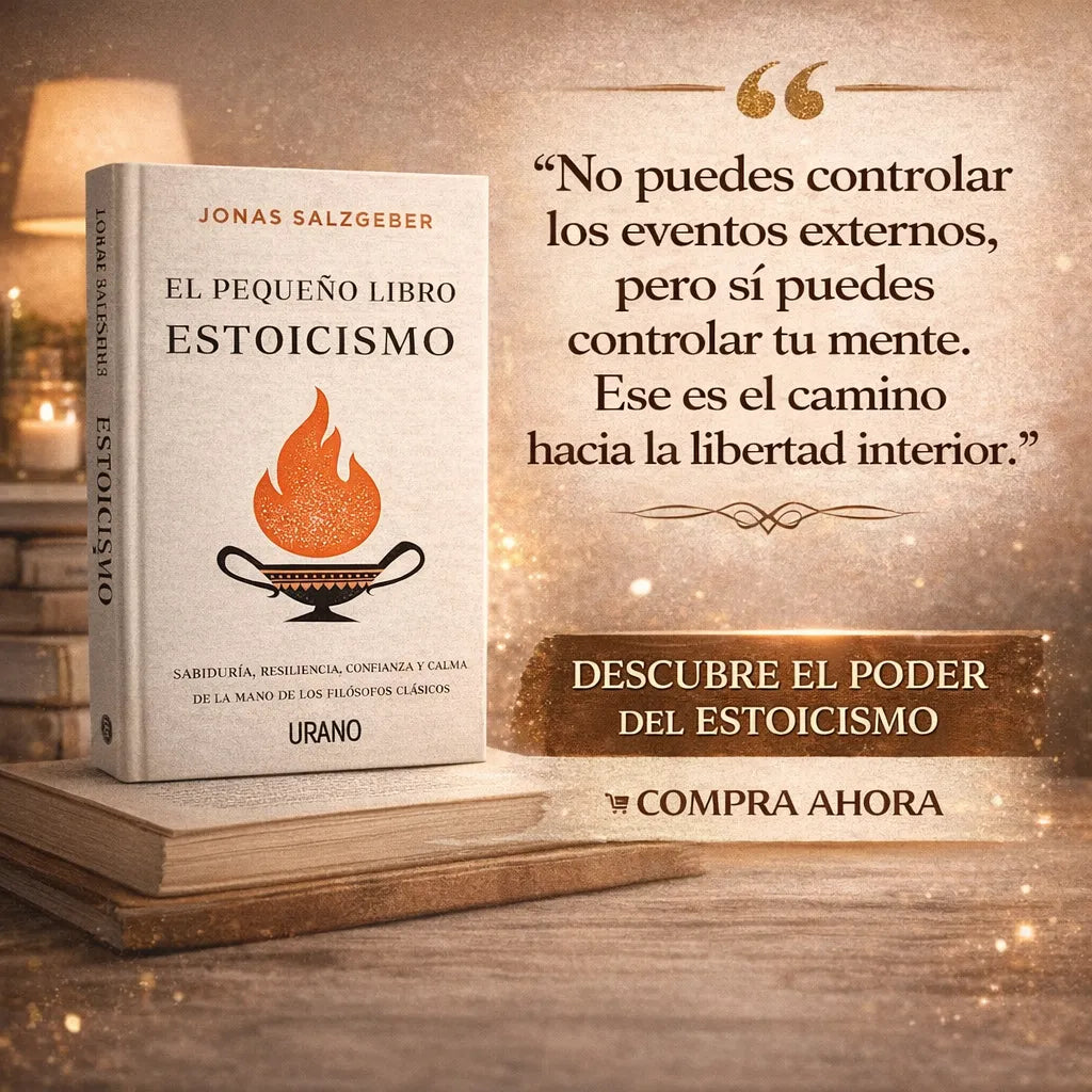 Pequeño libro del estoicismo (FÍSICO) + E-book Meditaciones. Incluye KIT de regalo: 2 separadores y resaltador pastel. Domina tu mente, vive con calma.