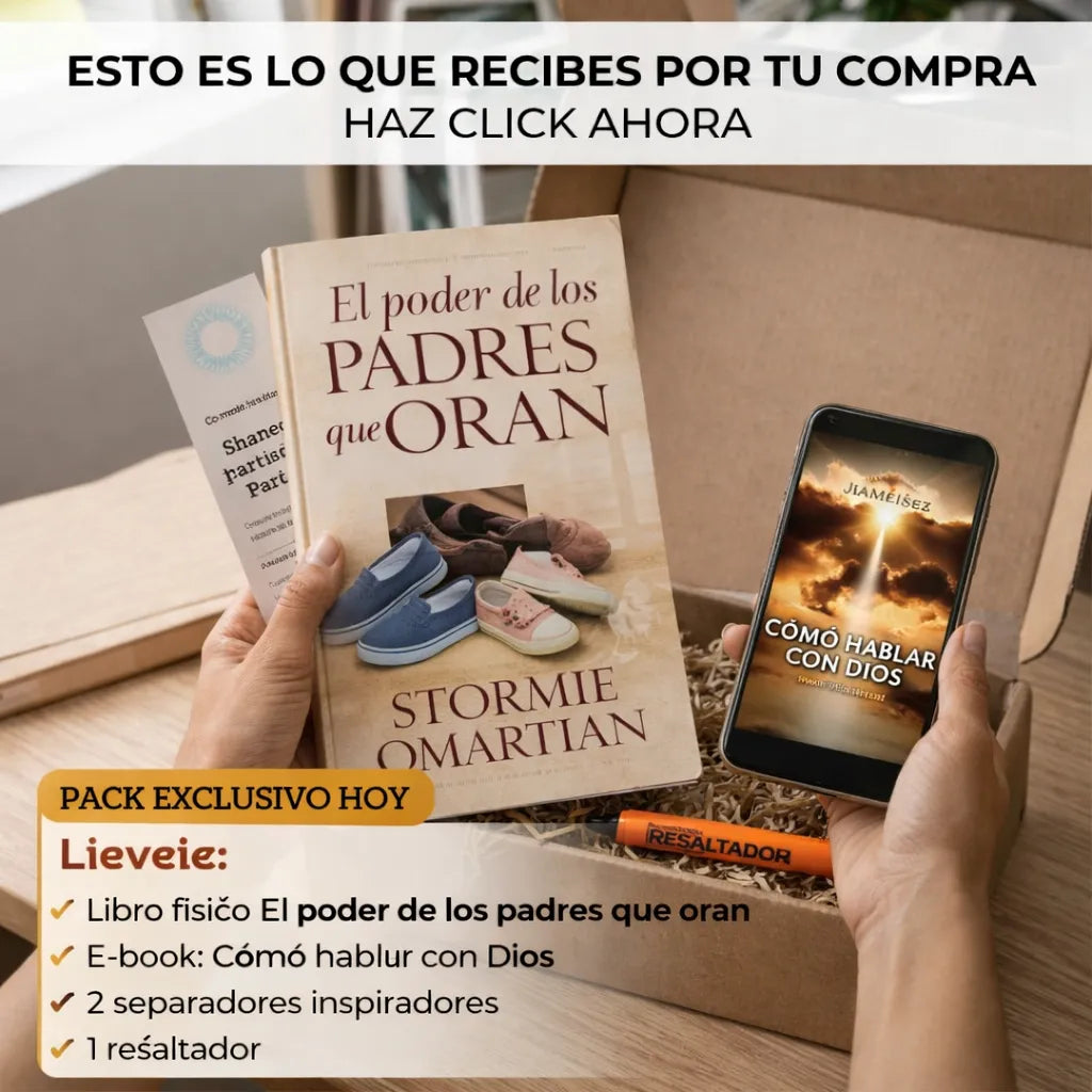 El mayor acto de amor por tus hijos es orar por ellos 🙏 Libro físico + 🎁 EBOOK + 🔖 Separadores + 🖊️ Resaltador