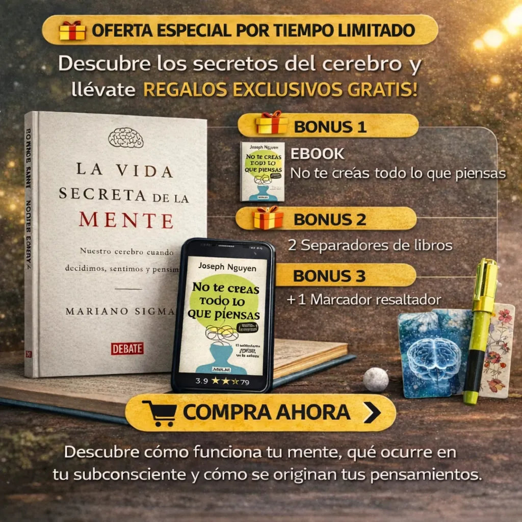 📖 La Vida Secreta de la Mente + 🎁 E-book GRATIS + 🔖 2 Separadores + ✏️ 1 Resaltador