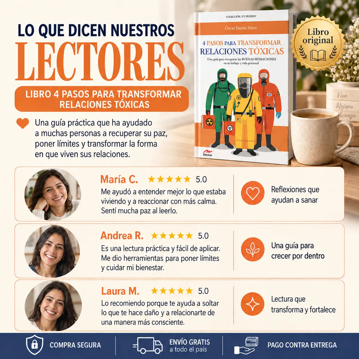 ✨ 4 Pasos para Transformar Relaciones Tóxicas + E-book GRATIS 🎁 + 2 Separadores 📖 + 1 Resaltador 🖍️