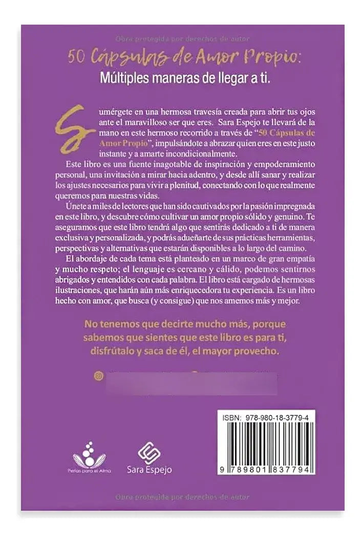 ✨ 50 Cápsulas de Amor Propio: Transforma tu mente, eleva tu autoestima y ámate sin límites.