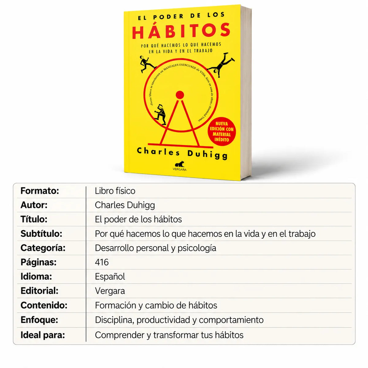 📚🔥EL PODER DE LOS HÁBITOS – Libro Físico 🎁 E-book GRATIS + 2 Separadores + 1 Resaltador✨