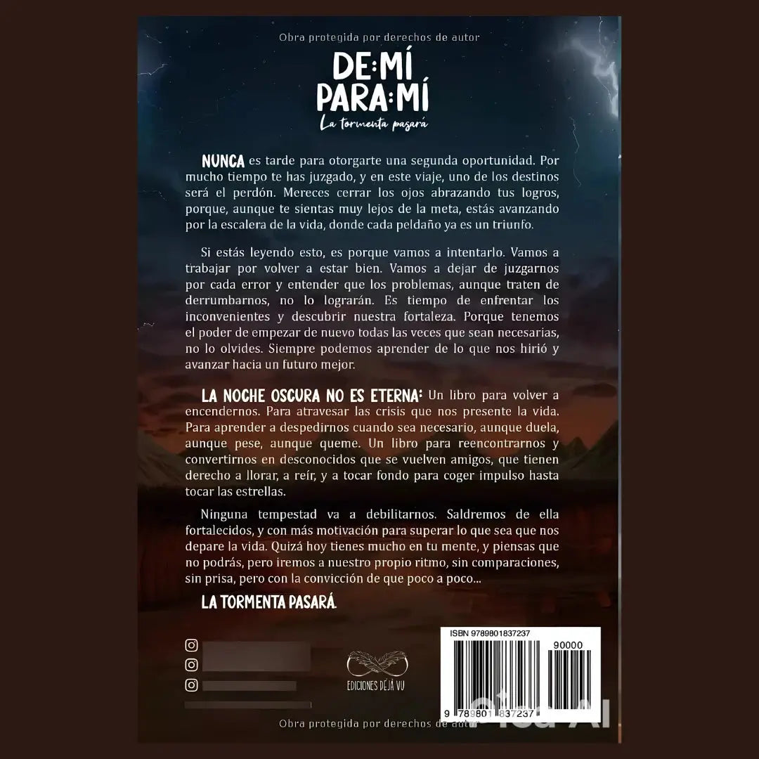 📗 De mí para mí, La tormenta pasará – Recibe GRATIS: GUÍA DE AFIRMACIONES + CUADERNO DE GRATITUD 🎁❤️