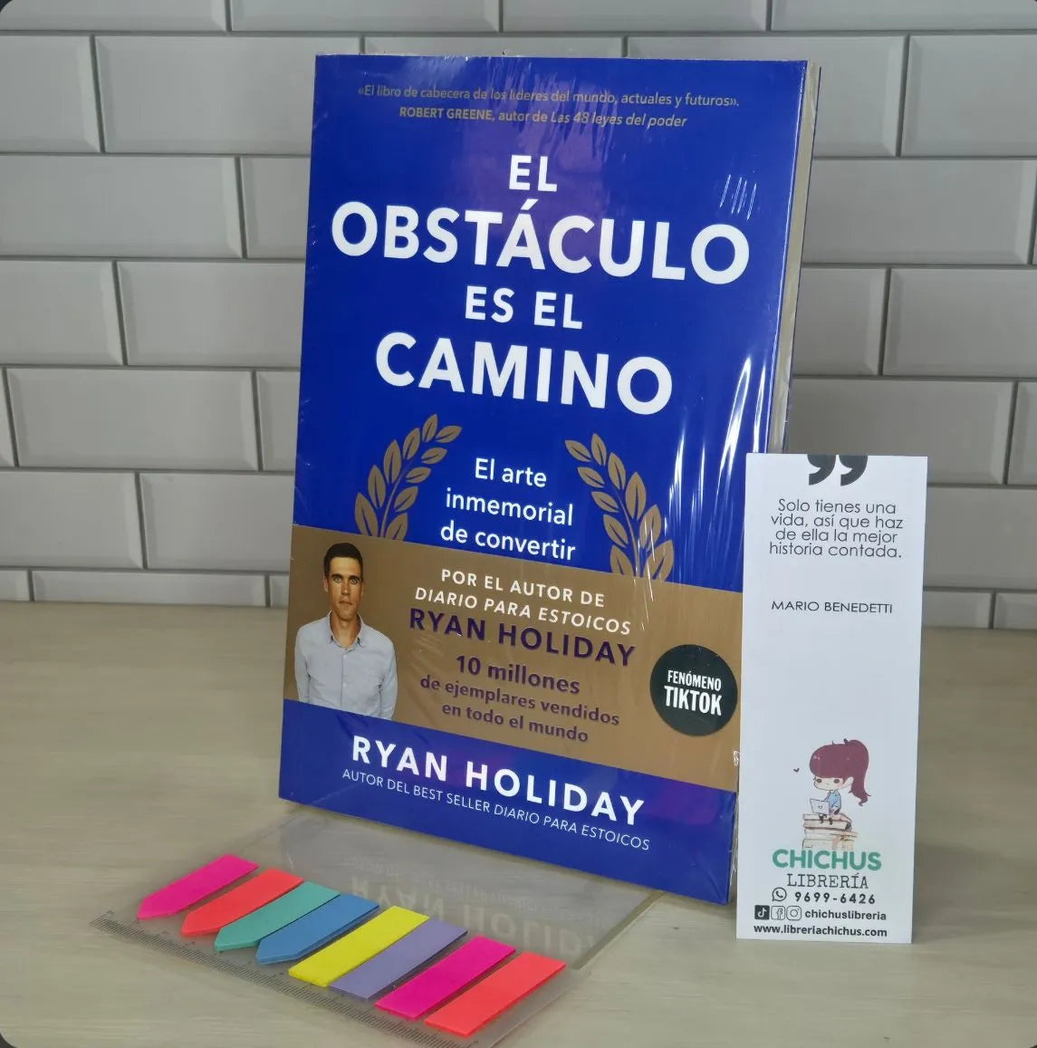 El Obstáculo es el Camino – Edición Especial 📘 Libro físico + 🎧 Audiolibro GRATIS 2 separadores motivacionales + resaltador