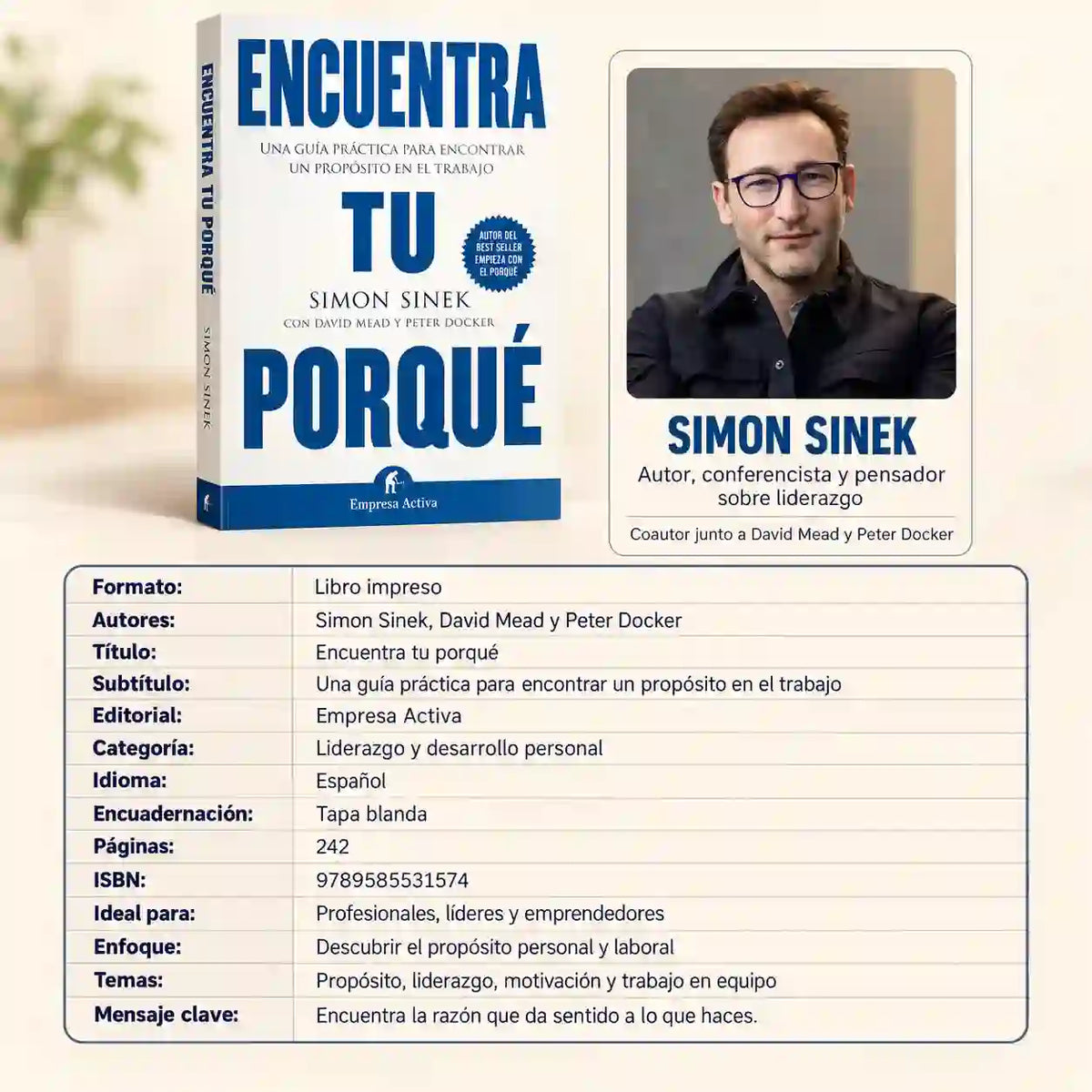 📖 Libro Encuentra tu porqué | No te falta motivación, te falta un PORQUÉ + Regalos Gratis