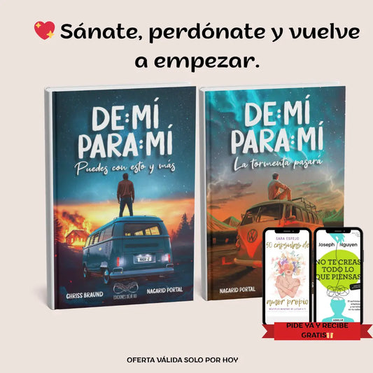 🎁Llévate ambos tomos De Mí Para Mí: La Tormenta Pasará + Puedes Con Esto y Más, Libros Físicos  y recibe GRATIS No Te Creas Todo Lo Que Piensas 🎁