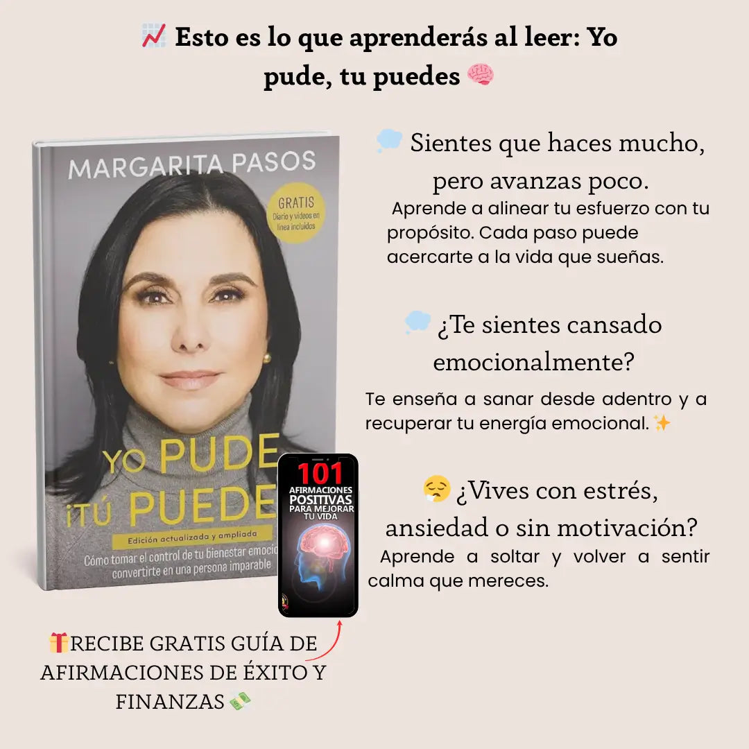 El Desbloqueo Mental Challenge 🧠 Libro: Yo Pude, Tu Puedes 💥 BONOS GRATIS Guía de Afirmaciones Positivas