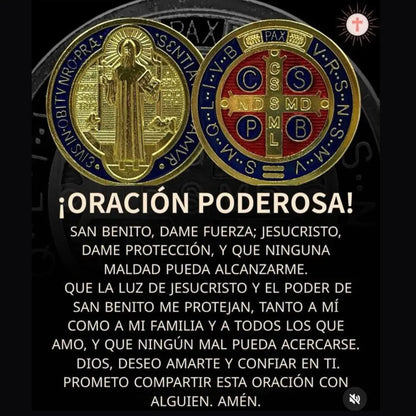 Cadena San Benito de Protección espiritual – 🎁 Regalo Anillo de San Benito