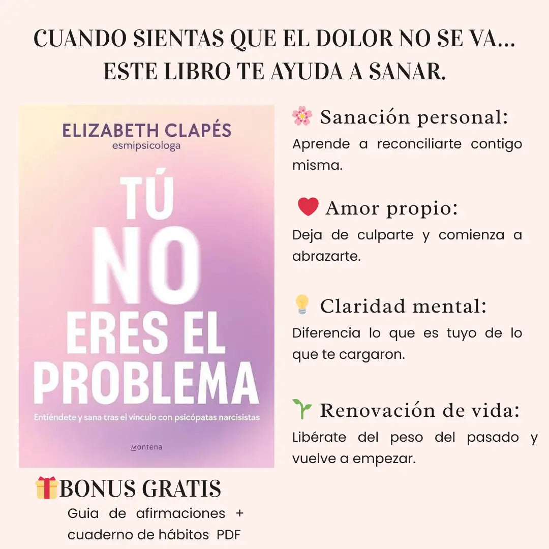 Llevate combo ❤️Mi querida yo: tenemos que hablar +  🌸Tu no eres el problema 🎁 recibe Obsequio GUÍA 21 DÍAS y guía de afirmaciones 😍