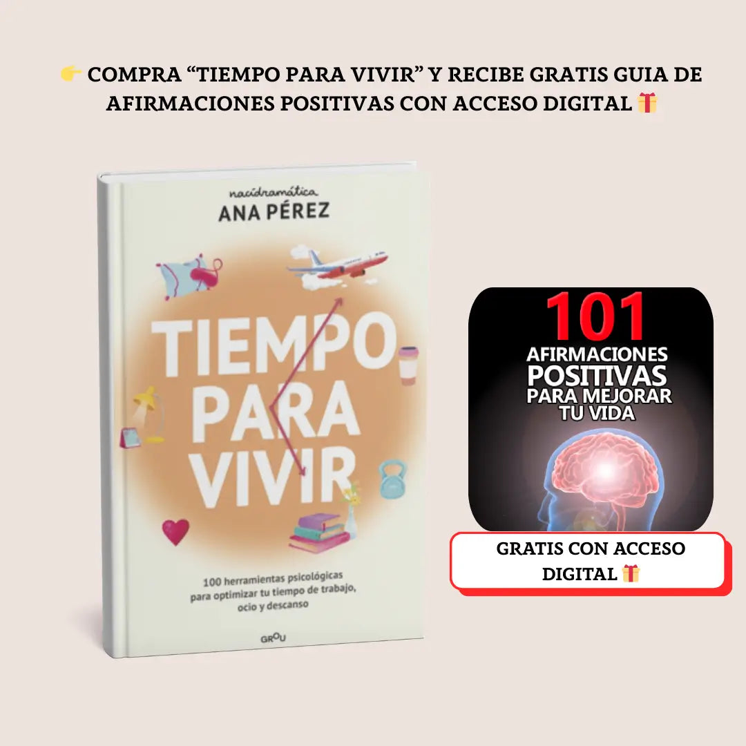 Libro Tiempo para vivir GRATIS 🎁Guía de afirmaciones positivas 🎁