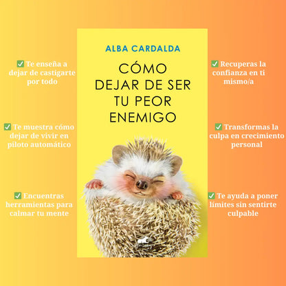 🎁🎀Llevate ambos libros Alba Cardalba: Cómo Mandar a la Mierda + Cómo Dejar de Ser Tu Peor Enemigo + Y recibe gratis 50 Cápsulas de Amor Propio 🎁