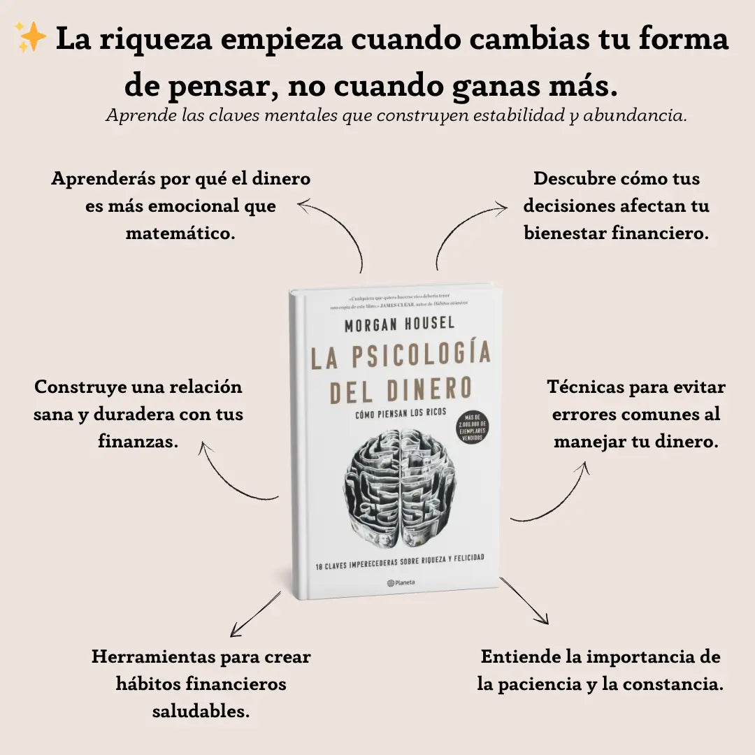 Libro "La psicología del dinero"💸 RECIBE GRATIS 🎁Guia "Lea y hágase prospero" 🎁