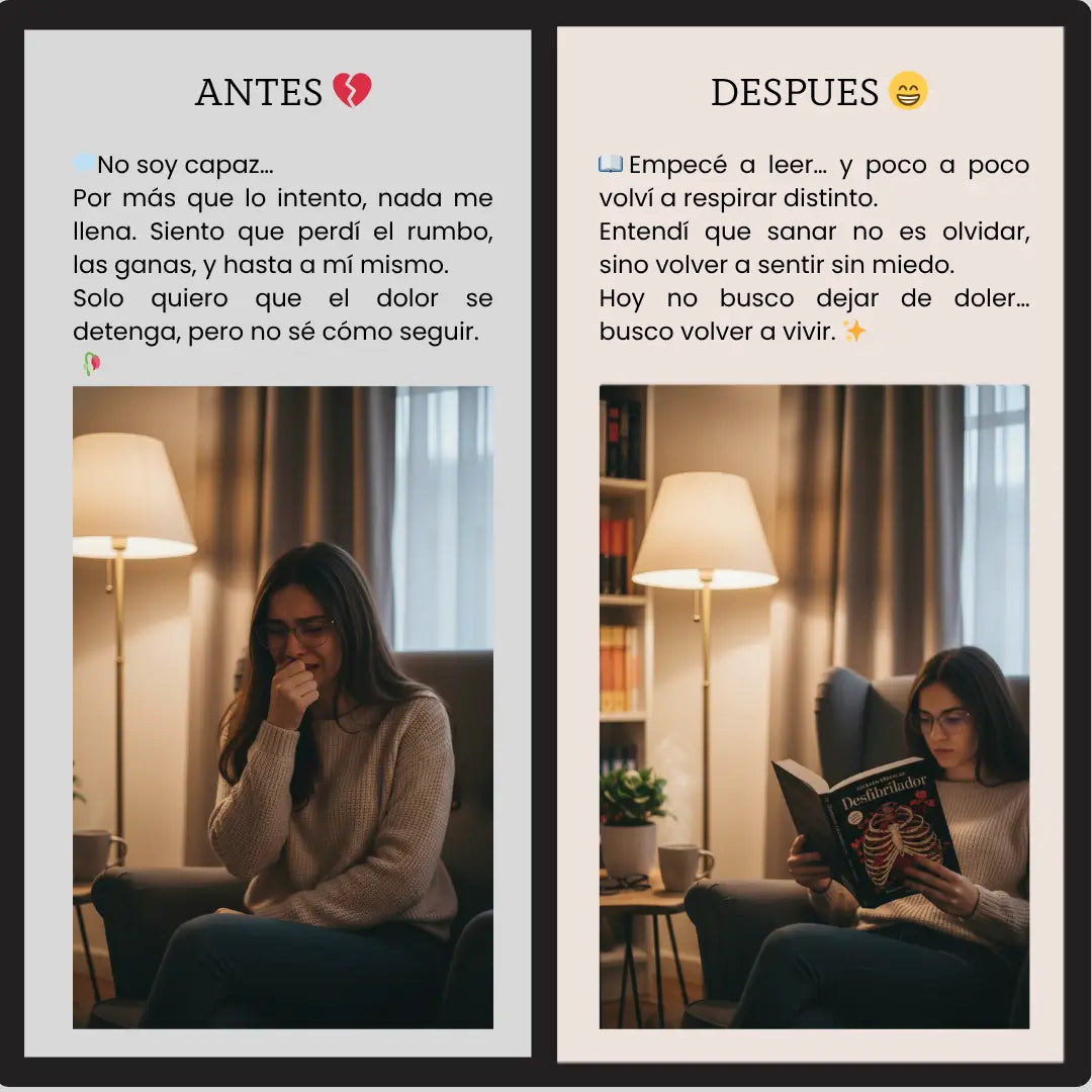 DESFIBRILADOR 🫀 El libro que revive lo que el dolor apagó + Guía 101 afirmaciones positivas GRATIS