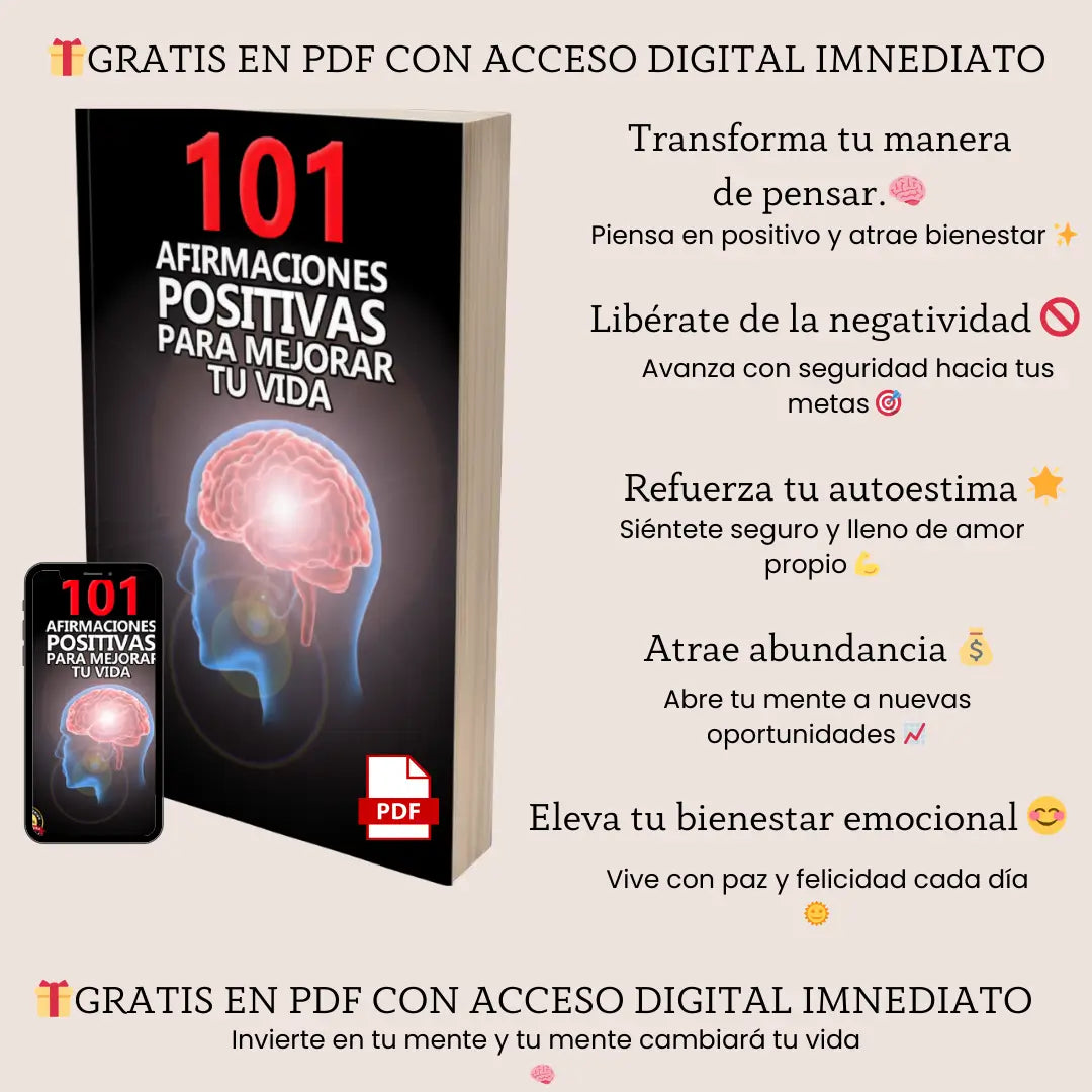 Libro "Mi Psicóloga Me Dijo"  🎁 Recibe GRATIS: 101 Afirmaciones positivas para mejorar tu vida 🎁