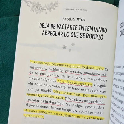 Libro "Mi Psicóloga Me Dijo"  🎁 Recibe GRATIS: 101 Afirmaciones positivas para mejorar tu vida 🎁