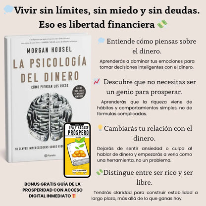 Libro "La psicología del dinero"💸 RECIBE GRATIS 🎁Guia "Lea y hágase prospero" 🎁
