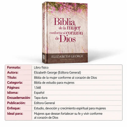 📖 Biblia de la Mujer Conforme al Corazón de Dios + Regalos GRATIS 🎁 + Envío GRATIS 🚚