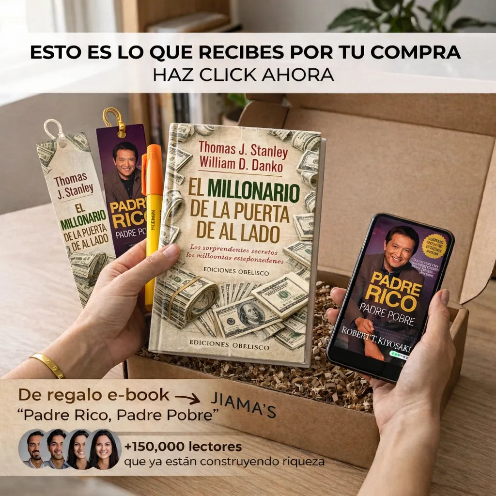 👉 💰 EL MILLONARIO DE LA PUERTA DE AL LADO 📘 + E-BOOK GRATIS 💻 + 2 SEPARADORES 📑 + 1 RESALTADOR 🖍️