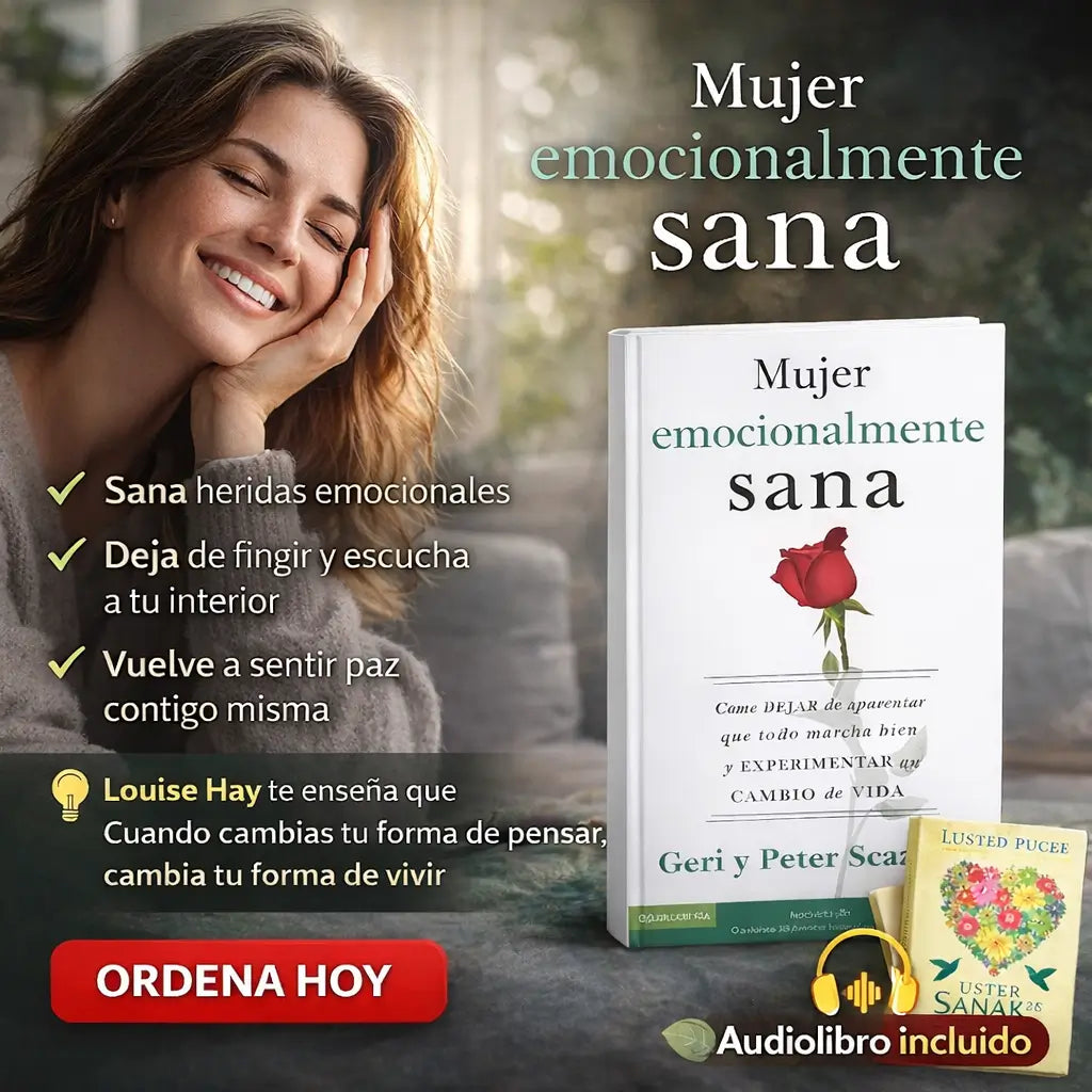 💛 Una mujer emocionalmente sana comienza por elegir su bienestar 📘🎧 Libro físico + audiolibro de regalo para acompañarte en tu proceso