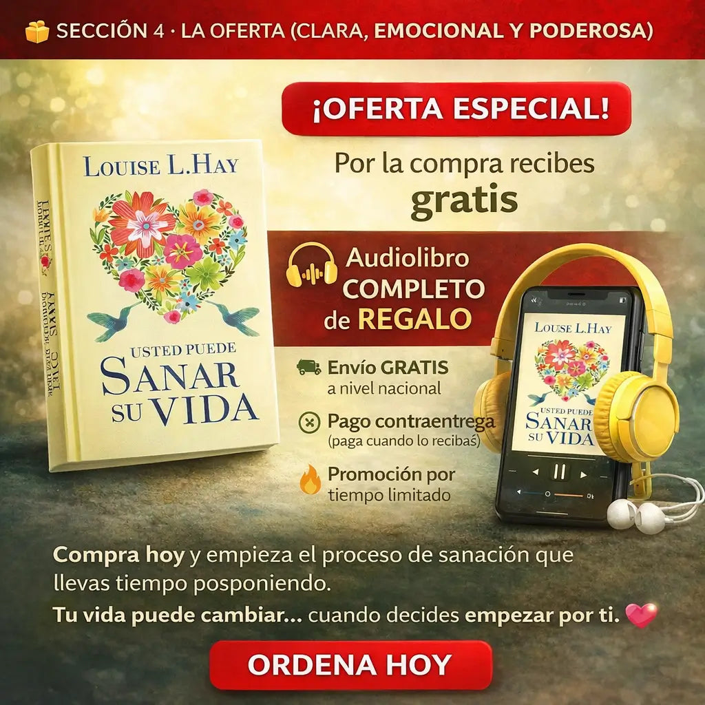 💛 Una mujer emocionalmente sana comienza por elegir su bienestar 📘🎧 Libro físico + audiolibro de regalo para acompañarte en tu proceso