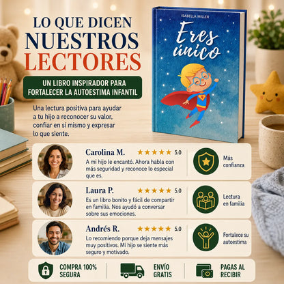 ✨ Regálale Confianza y Creatividad: Libro Eres Único + + Caja de Colores GRATIS 🎨