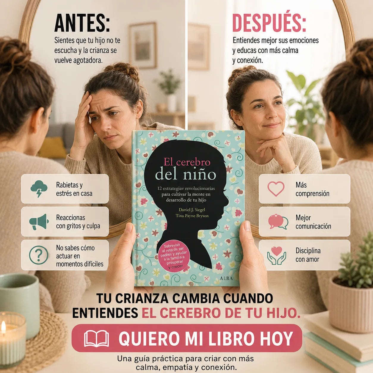 🧠 El Cerebro del Niño: Guía para Criar con Calma ✨ + E-Book + 2 Separadores + 1 Resaltador GRATIS 🎁📚