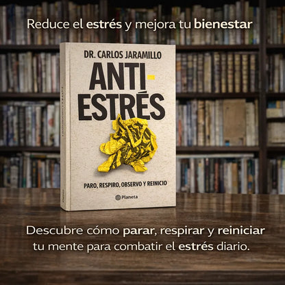 📘 Libro Anti-Estrés + Audiolibro de Regalo 🎧 + 2 Separadores 📑 + 1 Resaltador 🖍