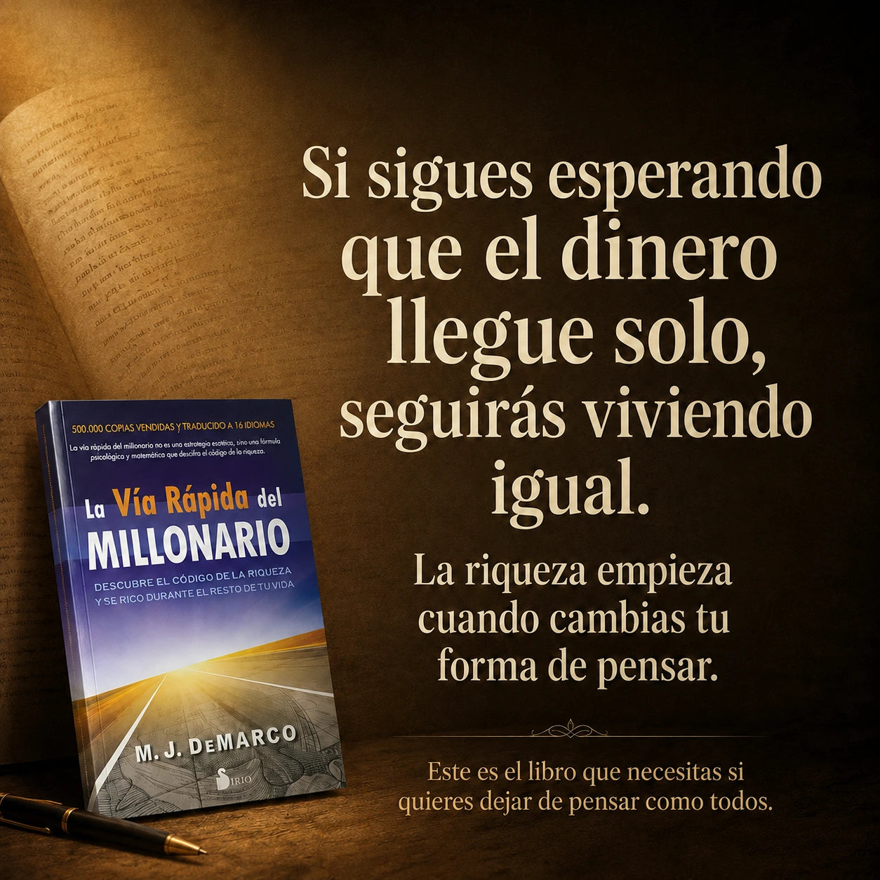 ¡Transforma tu futuro financiero con La Vía Rápida del Millonario! 🎯 Recibe un e-book GRATIS + 2 separadores y un resaltador