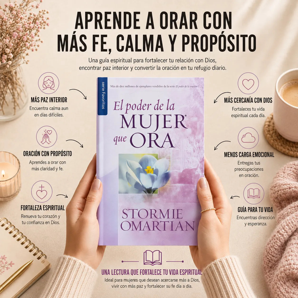 📖 El poder de una mujer que ora + 🎁 E-BOOK GRATIS + 2 Separadores + 1 Resaltador ✨