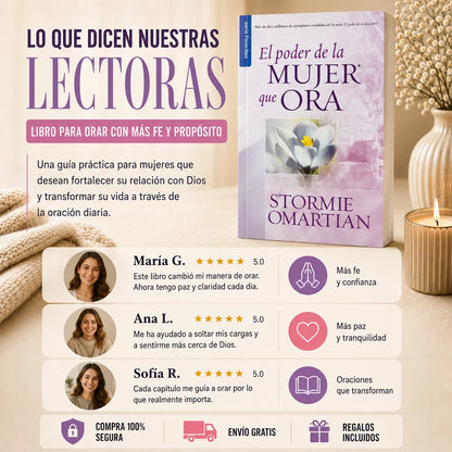 📖 El poder de una mujer que ora + 🎁 E-BOOK GRATIS + 2 Separadores + 1 Resaltador ✨