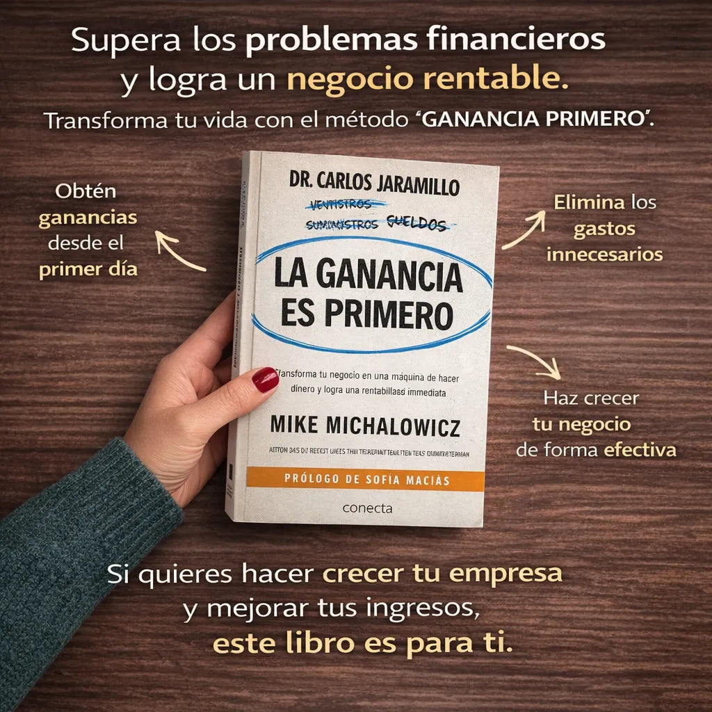 📘 La Ganancia es Primero + Audiolibro 🎧 + 2 Separadores + 1 Resaltador GRATIS 🚚