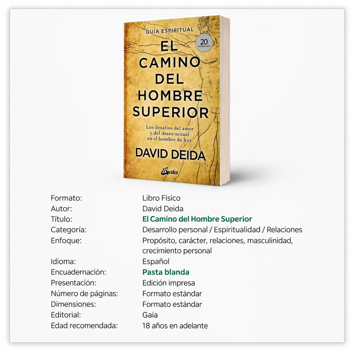 🔥 EL CAMINO DEL HOMBRE SUPERIOR 📖 + E-BOOK GRATIS 🎁 + 2 SEPARADORES 🔖 + 1 RESALTADOR