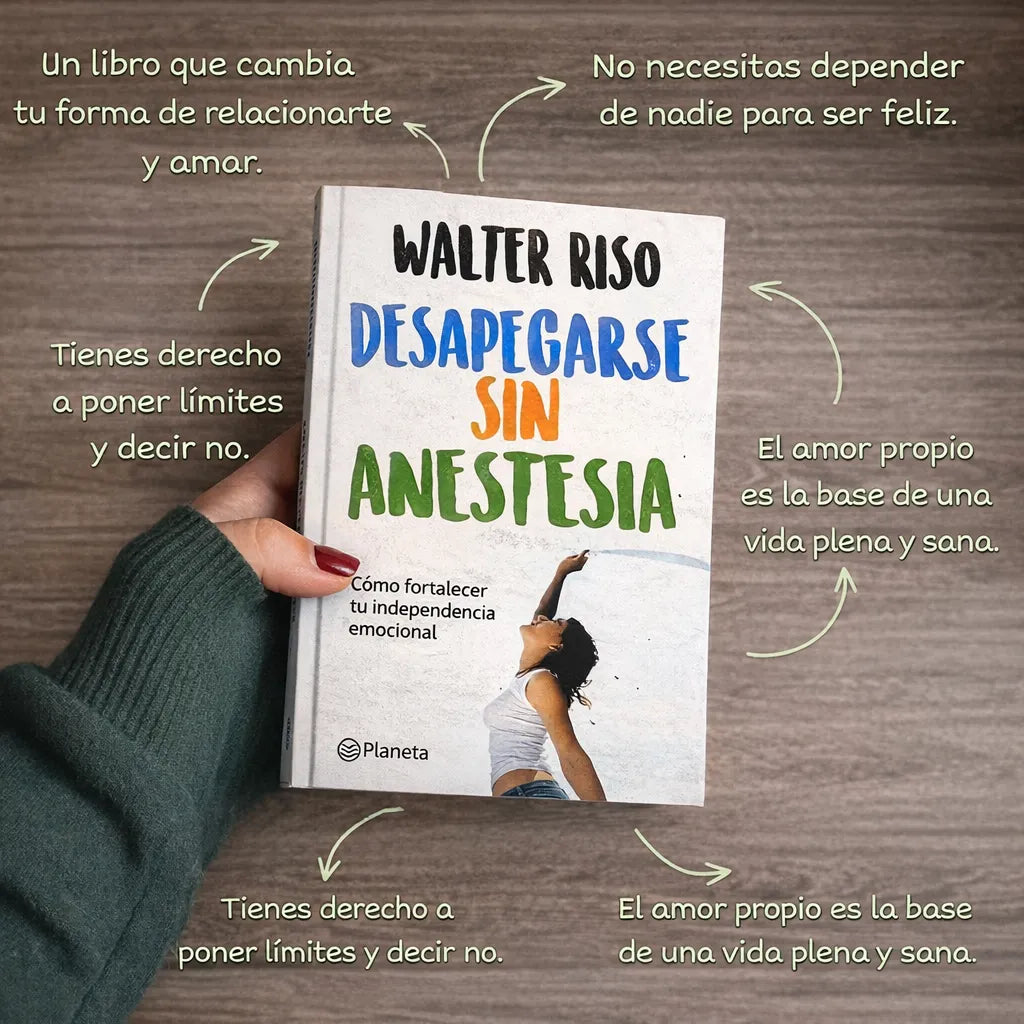 📚 Libro Desapegarse Sin Anestesia + Audiolibro Pensar Bien Sentirse Bien + 2 Separadores + Resaltador GRATIS 🎁