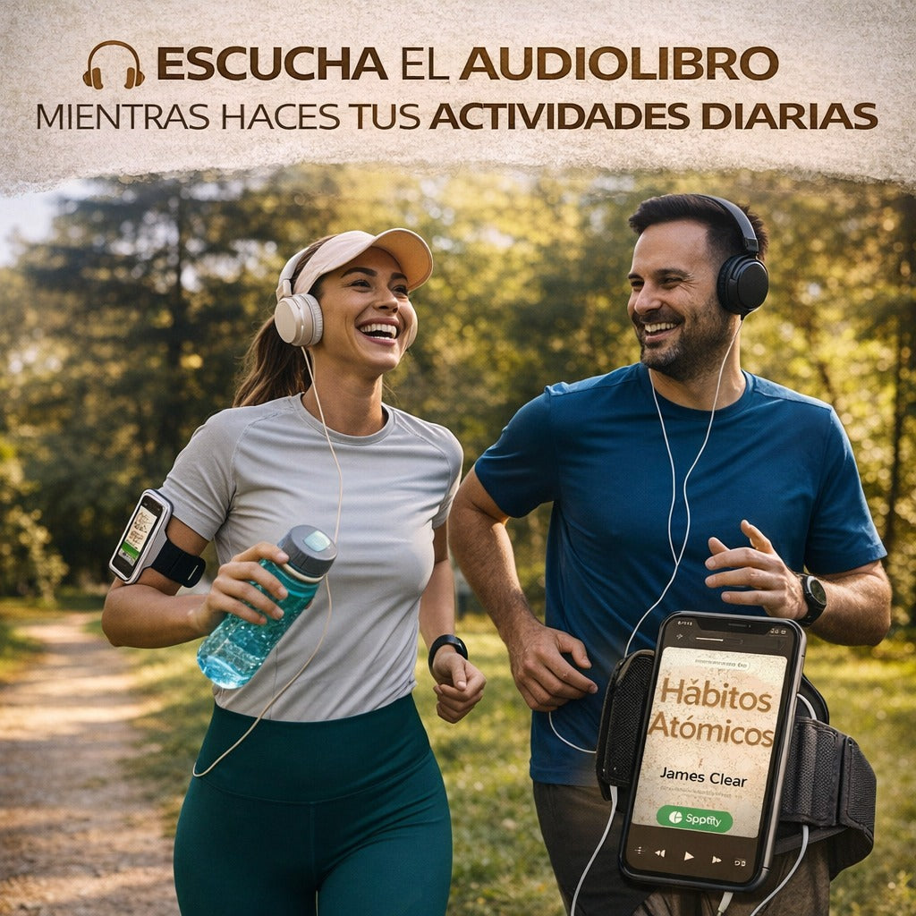 📘 El Poder de la Disciplina Libro físico + Audiolibro Hábitos Atómicos + Resaltador GRATIS