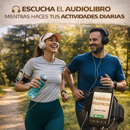 📘 El Poder de la Disciplina Libro físico + Audiolibro Hábitos Atómicos + Resaltador GRATIS
