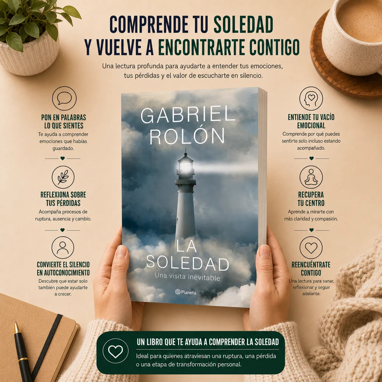 📘 Libro La Soledad + Regalo E-book  + 2 separadores + 1 resaltador 🎁