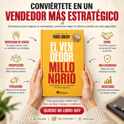 🚀 El Vendedor Millonario — Lleva tus Ventas al Siguiente Nivel 📈 + E-book GRATIS 🎁 + 2 Separadores + 1 Resaltador