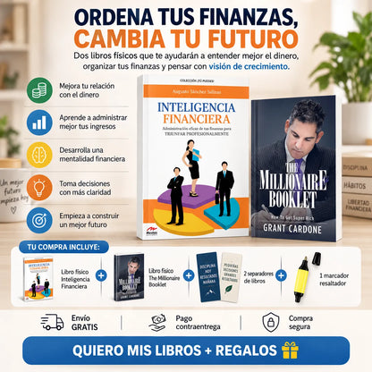 💰📘 INTELIGENCIA FINANCIERA  📕 El Folleto del Millonario de REGALO 🎁 + 2 Separadores 🔖 + 1 Resaltador 🖍️ | Envío Gratis 🚚**
