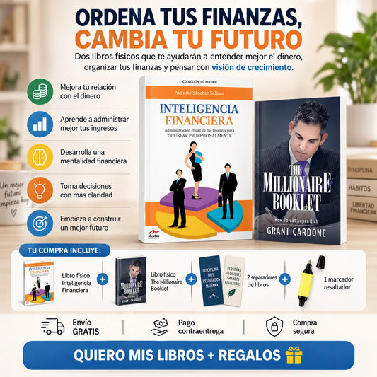💰📘 INTELIGENCIA FINANCIERA  📕 El Folleto del Millonario de REGALO 🎁 + 2 Separadores 🔖 + 1 Resaltador 🖍️ | Envío Gratis 🚚**