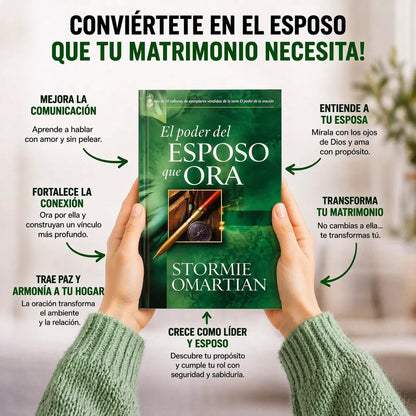🙏 Transforma tu matrimonio con El poder del esposo que ora 💚 + 🎁 E-book + 🔖 2 separadores + 🖍️ resaltador GRATIS