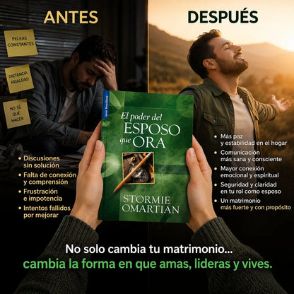 🙏 Transforma tu matrimonio con El poder del esposo que ora 💚 + 🎁 E-book + 🔖 2 separadores + 🖍️ resaltador GRATIS
