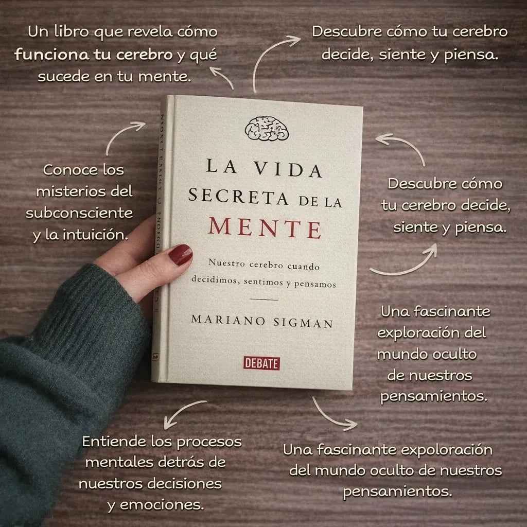 📖 La Vida Secreta de la Mente + 🎁 E-book GRATIS + 🔖 2 Separadores + ✏️ 1 Resaltador